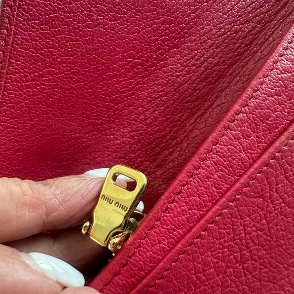 Miu Miu Raspberry Pink Envelope Wallet - Picture 7 of 17